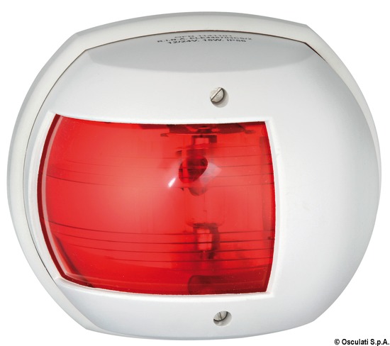 Fanale Maxi 20 rosso/bianco 12 V